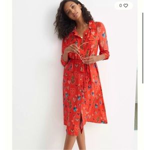 NWT • Farm Rio • XS • Calixta Midi Shirtdress Button
